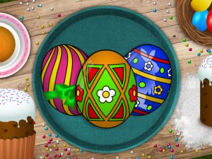 Handmade Easter Eggs Coloring Book Online Game - Coloring Game