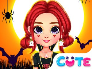 Rainbow Girls Halloween Salon Online Dress Up Game
