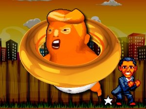 Tappy Flappy Trump Online Arcade Game