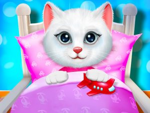 Kitty Bedtime Activities Online Game for Kids