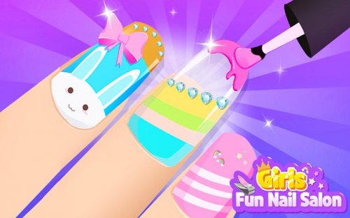 Girls Fun Nail Salon - Nail Art Makeover Game