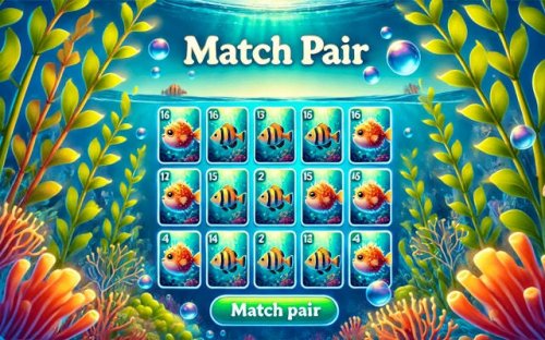 Ocean Match Pair Puzzle