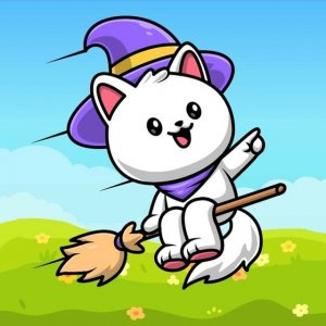 Cats World - Merge Stickers Puzzle Game